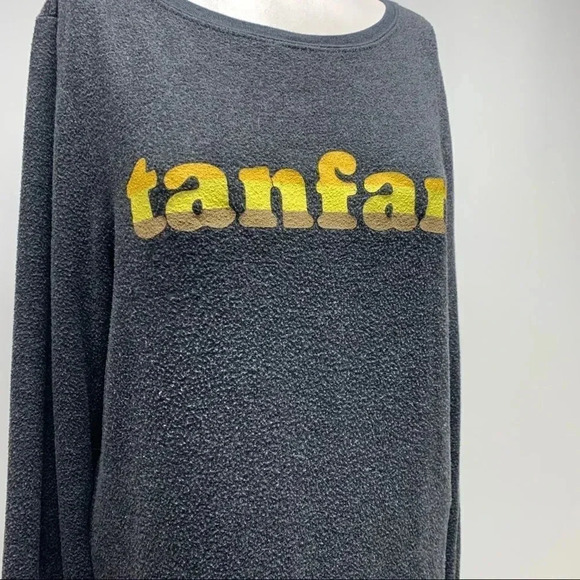 Wildfox Tanfan Gray Baggy Beach Jumper Sweater Size XS - Picture 8 of 9